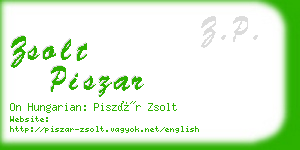 zsolt piszar business card